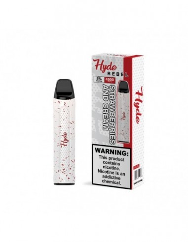 Hyde REBEL 4500 Puffs Rechargeable Strawberries & Cream 1pcs:0 US
